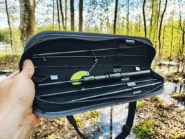 2025 Black Adder Nano Travel + Кофр (6х частный), 168 см, 0.3-0.8г, Solid, Slow