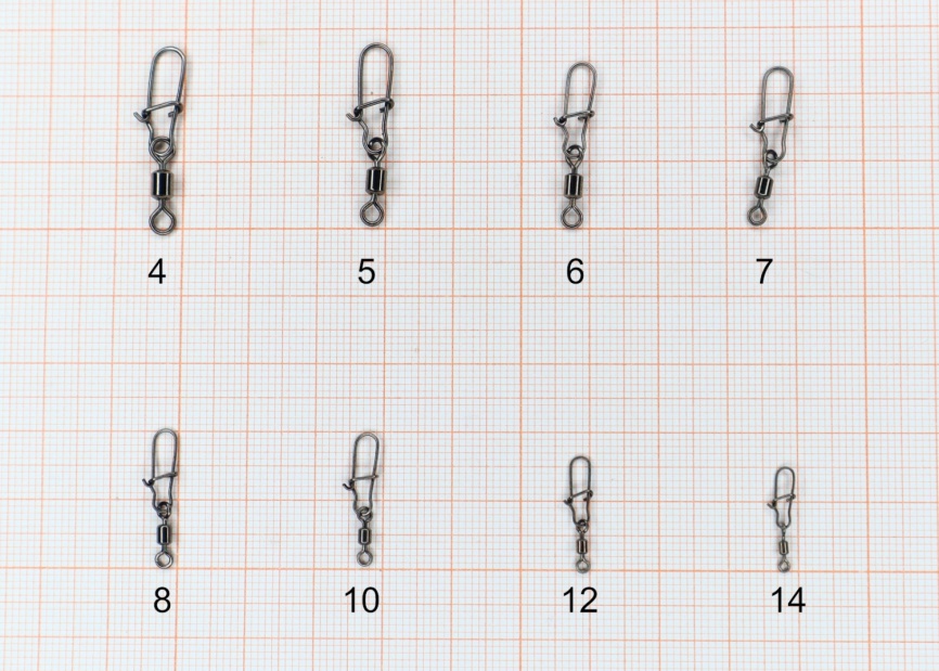 Вертлюжок с застежкой Nice, №12 (9 кг), (упак. 10 шт) фото 3