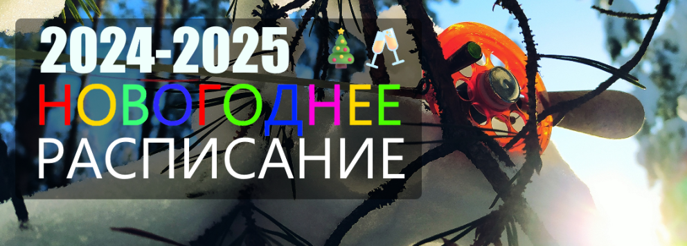 Расписание в Новогодние праздники 2024-2025